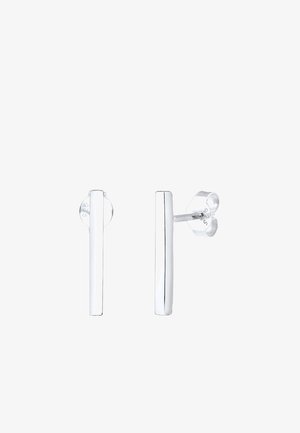 Strieborné náušnice s klincami s elegantným, minimalistickým dizajnom v tvare rovnej tyče. Hladký povrch a jasné zapínanie na zátku.