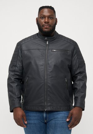 Jack & Jones JCOROCKY JACKET  - Dirbtinės odos striukė - black