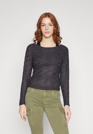 ONLCARLY BOATNECK TOP - Långärmad tröja - phantom