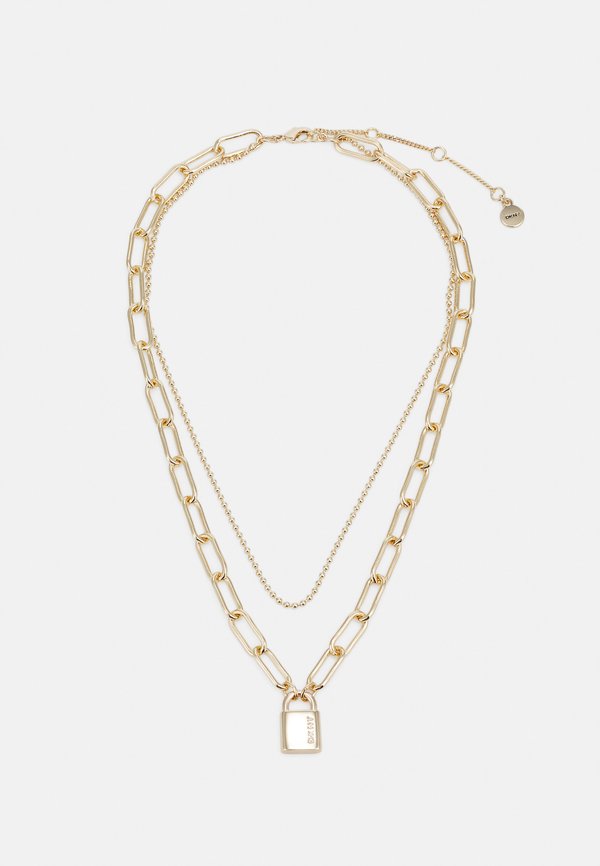 2 ROW LOGO LOCK - Necklace