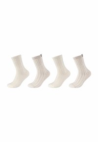 4 PACK - Strømper - offwhite melange