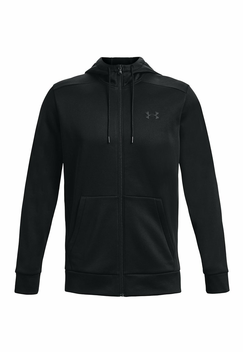 Under Armour ARMOUR FLEECE Felpa con zip black/nero-screziato