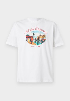 BERLIN PAINT TEE UNISEX - Print T-shirt - white