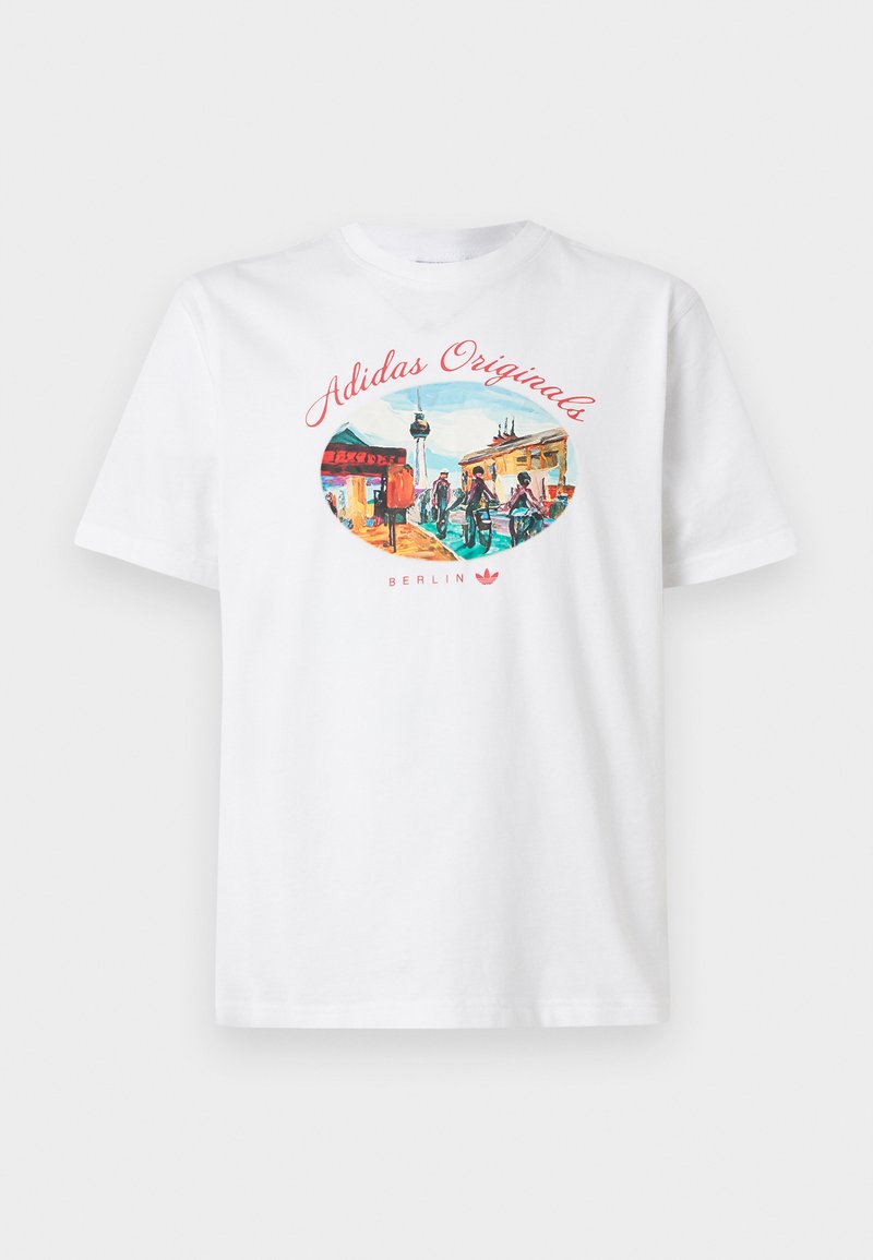 adidas Originals T-shirt print wit adidas Originals T-shirt print wit