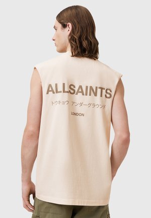 AllSaints UNDERGROUND CREW - Top - sandy white
