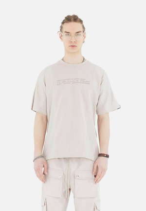 Print T-shirt - beige