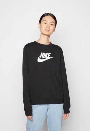 Nike Sportswear W NSW CLUB FLC GX CREW STD - Sweater - black/white