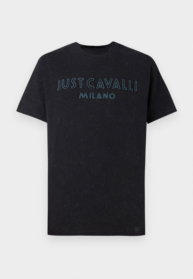 Just Cavalli T-shirt print zwart