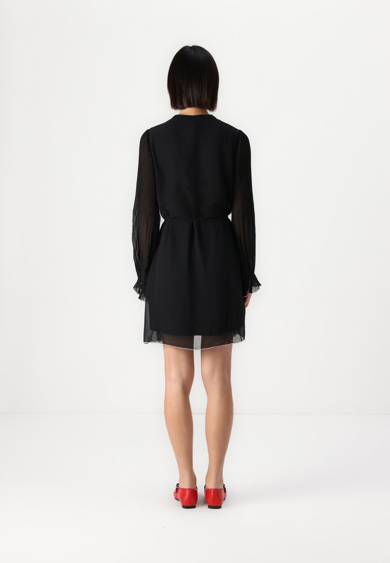 Vero Moda VMHERLE SHORT DRESS - Day dress - black - Zalando.ie