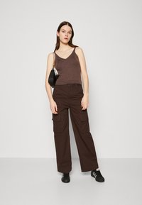 ONLY ONLLINA - Topp - chocolate brown
