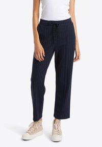 Rich & Royal JACQUARD  MIT STREIFEN - Trainingsbroek - midnight blue