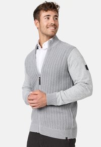 INDICODE JEANS INCASON - Vest - lt grey mix