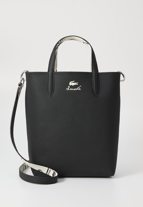 VERTICAL - Handbag - signature noir farine