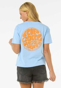 Rip Curl - Print T-shirt - mid blue orange Thumbnail Image 1