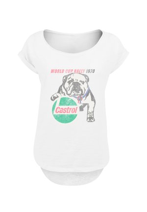 CASTROL - Print T-shirt - weiß