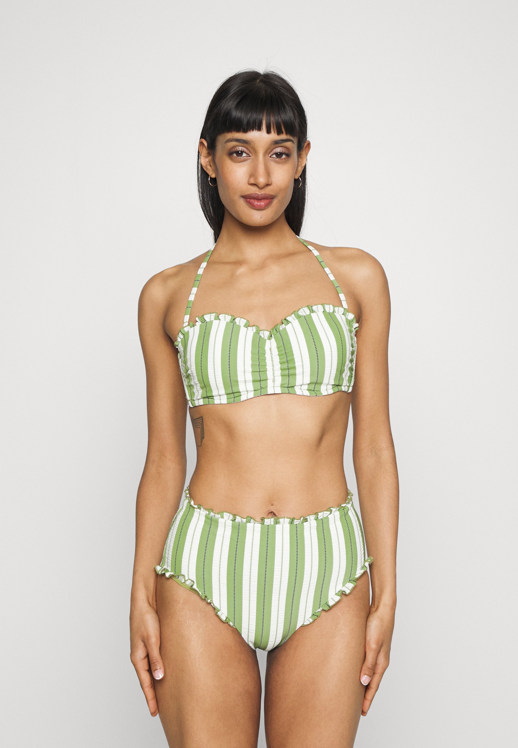 bikini top olive green