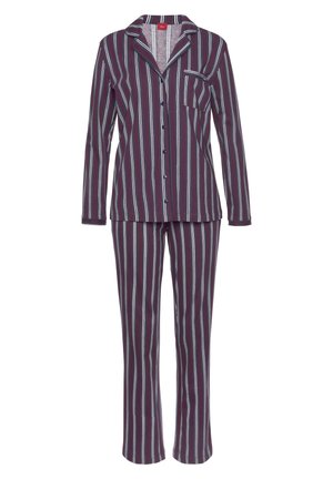 s.Oliver SET - Pyjama - bordeaux-gestreift