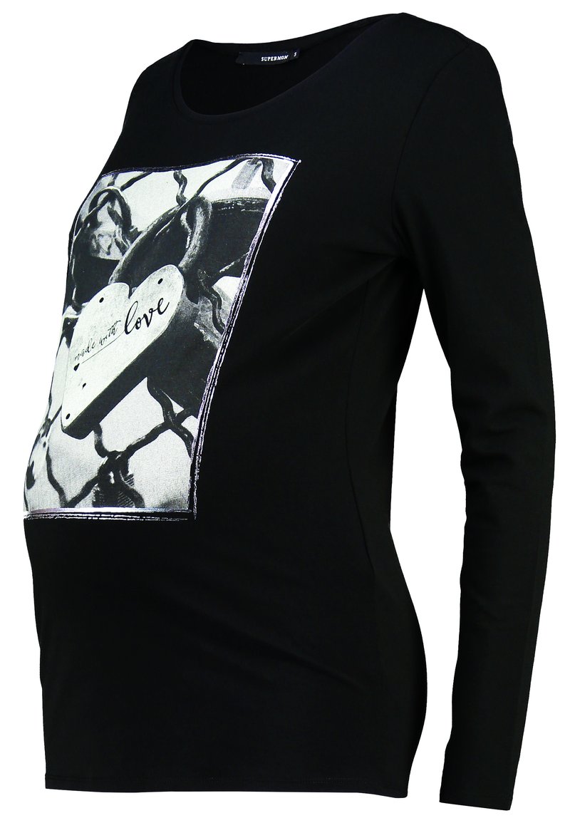 Supermom Longsleeve zwart