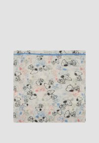 s.Oliver MIT SNOOPY ALL-OVER-PRINT - Sjaal - ecru