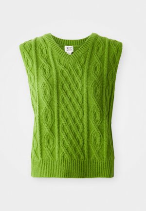 CABLE SLEEVELESS TANK - Strikkegenser - green