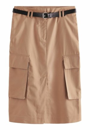UTILITY REGULAR FIT - A-linjainen hame - camel