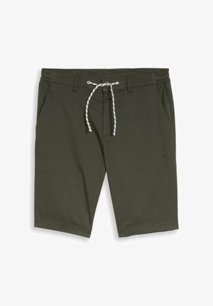 TOM TAILOR, TOM TAILOR HOSEN & CHINO CHINO SHORTS MIT KORDELZUG - Shorts - deep leaf green