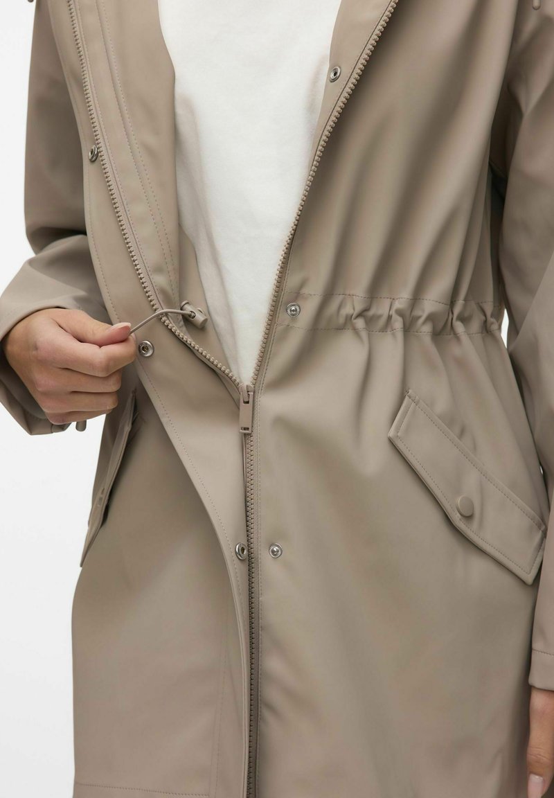 VERO MODA Vmmalou Coated Jacket Noos korte jas voor dames, silver mink, S