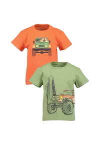 Blue Seven - BEACHRIDE - Print T-shirt - m flamingo khaki Thumbnail Image 1