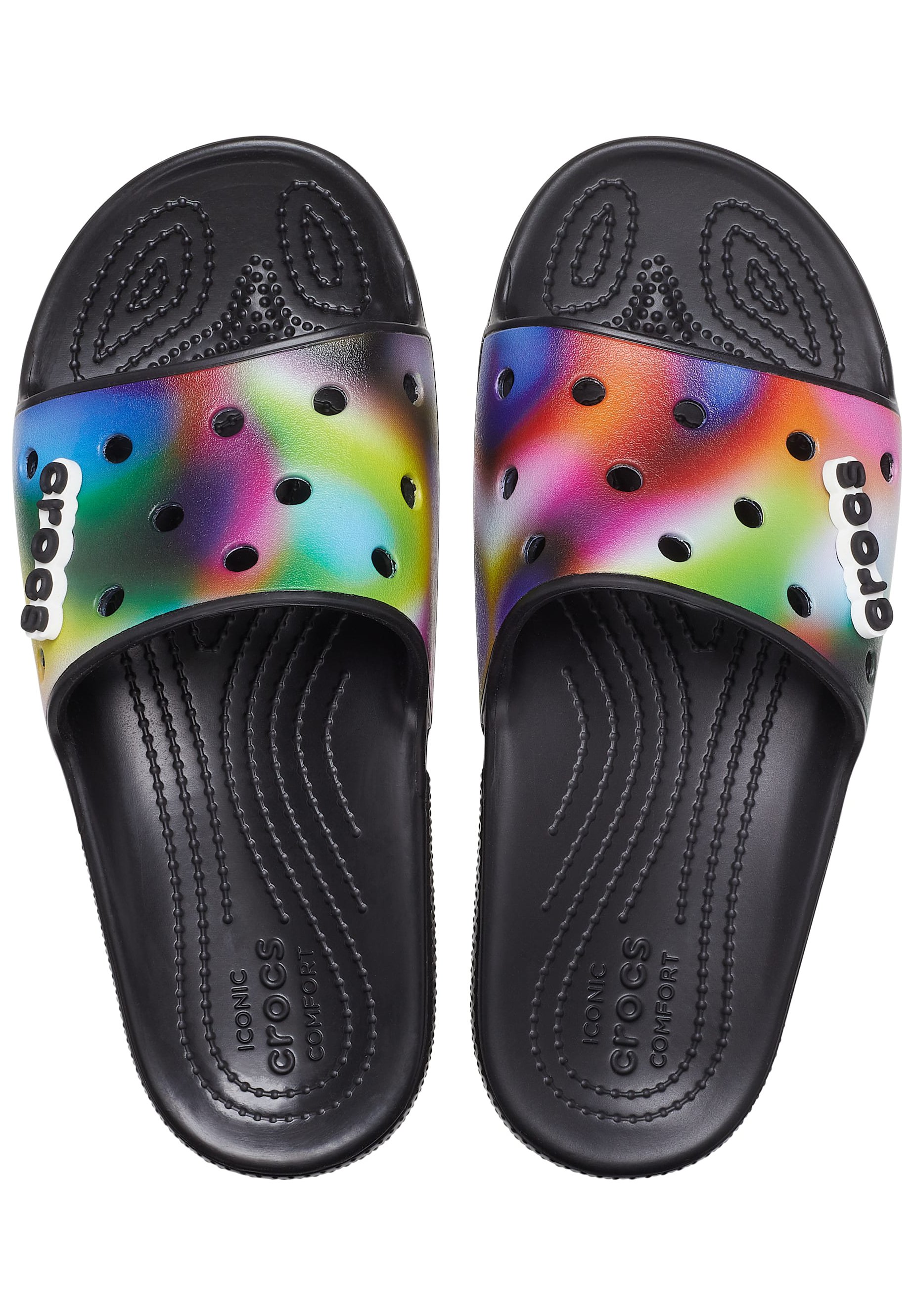 Crocs Sandali da bagno - black/multi/nero - Zalando