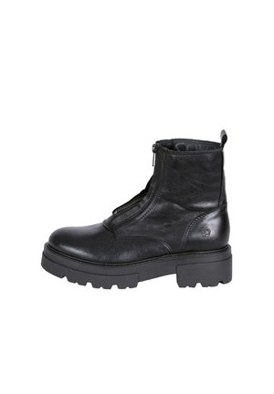 Kotníkové boty na platformě - black