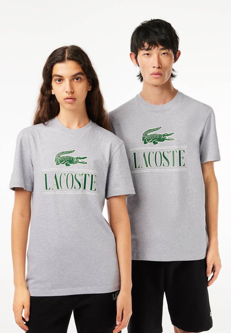 Lacoste Camiseta estampada - gris chine cca