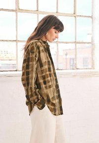 Next LONG SLEEVE - Chemisier - chocolate brown check print