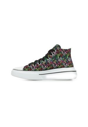 Sneaker high - black multicolor