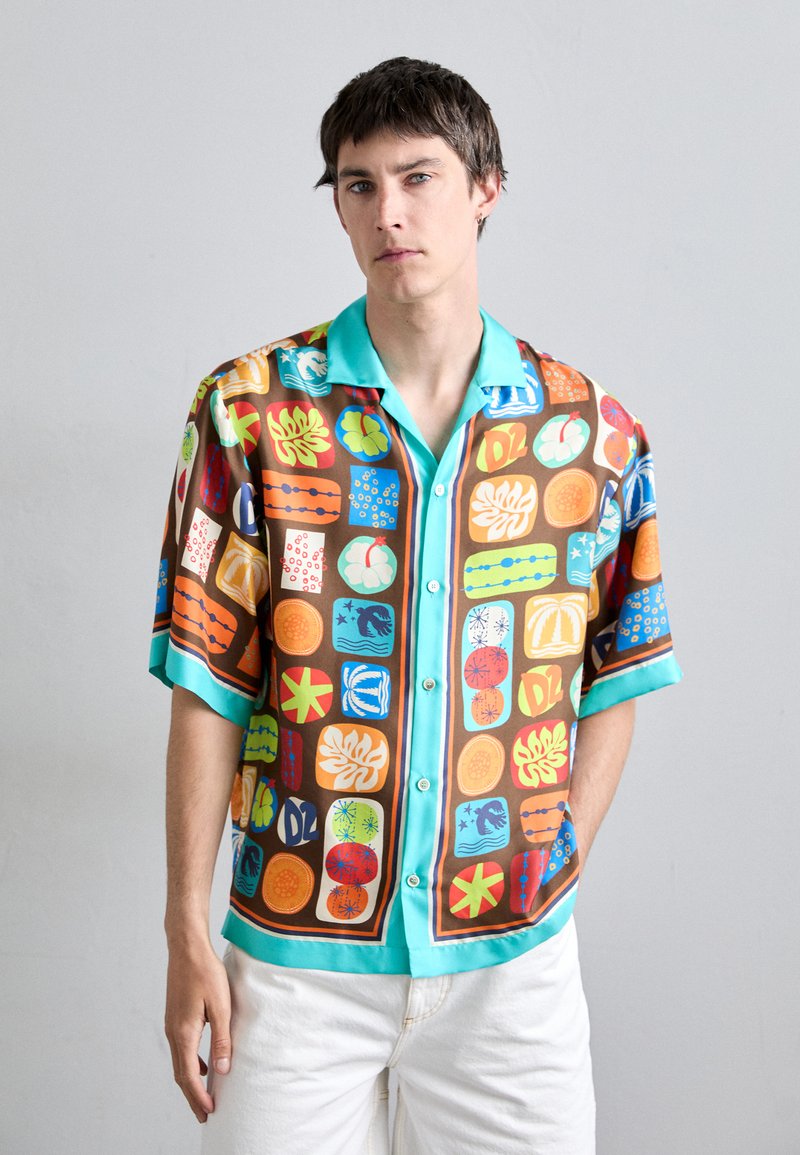 Dsquared2 - BOWLING DROP SHOULDER SHIRT - Chemise - brown, Agrandir