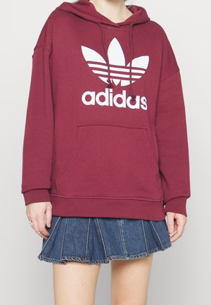 Sweat à capuche - bordeaux