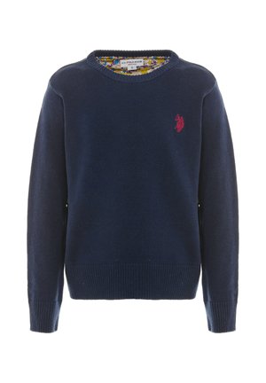 GIROCOLLO CON LOGO - Maglione - blu