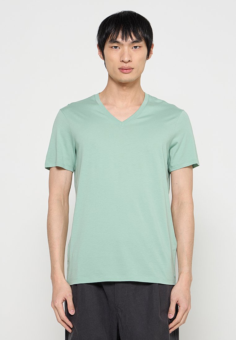 Armani Exchange T-shirt basic donkergroen