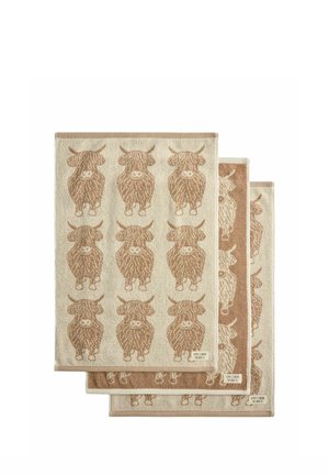 Next, REGULAR FIT - SET OF 3 PATTERNED TERRY TEA TOWELS UNISEX - Geschirrtuch - natural hamish