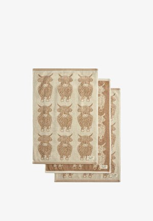 Next, REGULAR FIT - SET OF 3 PATTERNED TERRY TEA TOWELS UNISEX - Geschirrtuch - natural hamish