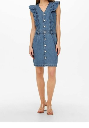 Denimkjoler - light-blue denim