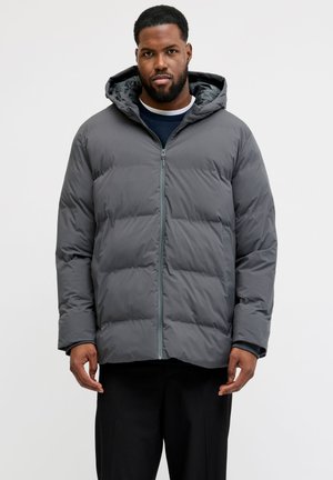 Jack & Jones Puffer Plus Size Puffer - Χειμωνιάτικο μπουφάν - asphalt