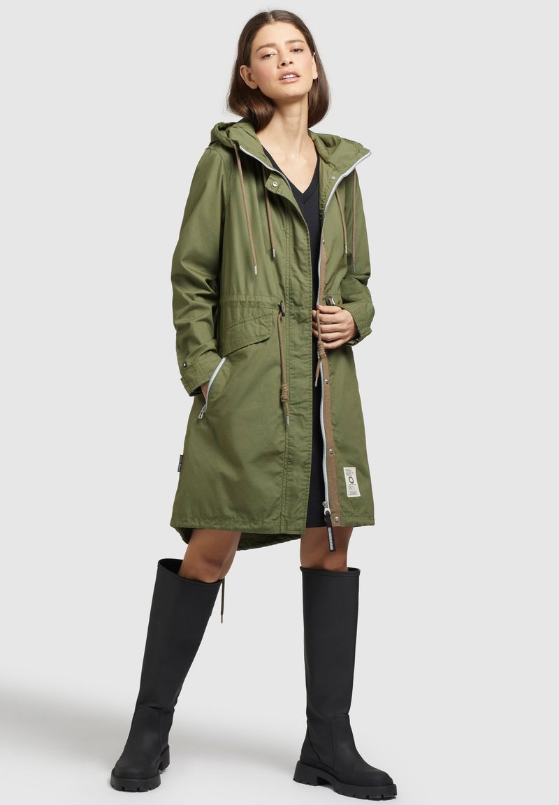 Wintermantel Winterjacke Damen Khaki GrÃ¼n Jacke Khujo Ym Halle