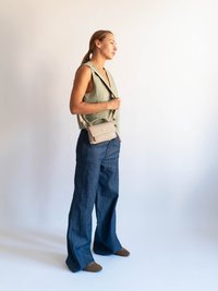 RENEI SOFT STRUCTURE - Håndveske - light taupe
