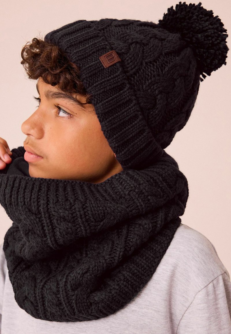 Next CABLE - REGULAR FIT - Nyakmelegítő arcmaszk - navy blue