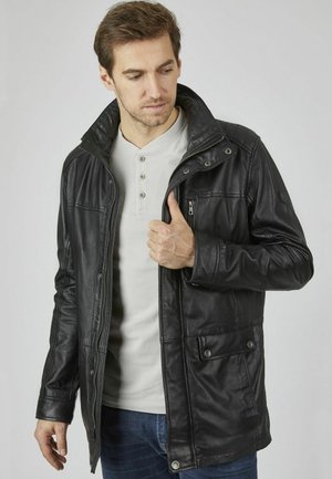 BUANTONIO - Lederjacke - schwarz