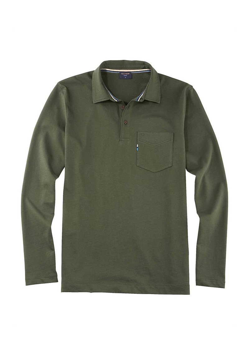 OLYMP Langarmshirt - dunkel grün