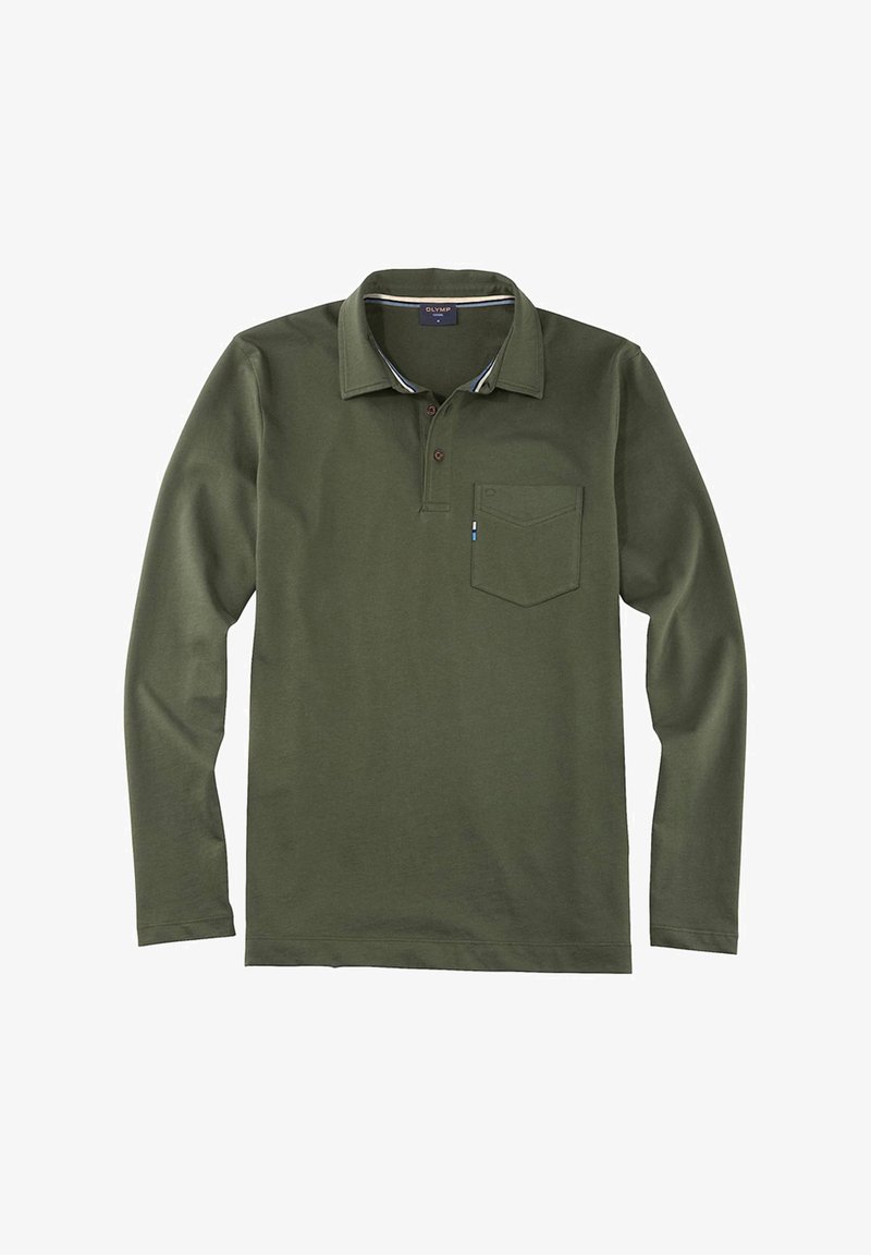 OLYMP Langarmshirt - dunkel grün