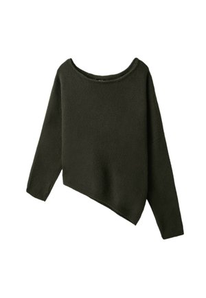 Stradivarius, ASYMMETRIC KNIT SWEATER 08537650 - Jumper - khaki