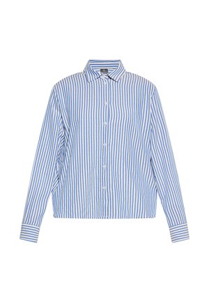 DreiMaster, DREIMASTER BLUSE - Button-down blouse - blau wollweiss
