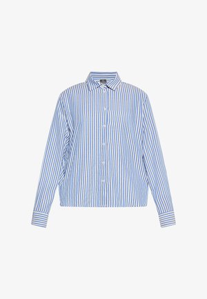 DreiMaster, DREIMASTER BLUSE - Button-down blouse - blau wollweiss